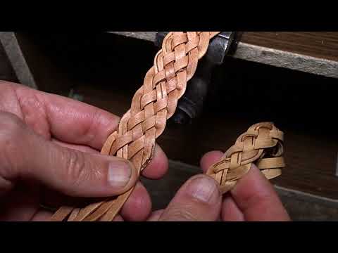 Видео: Плетение косички из бересты в 4,6 и более лент.