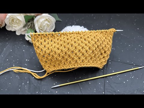 Видео: Изумительный УЗОР спицами. Проще некуда. Вязание спицами для начинающих.