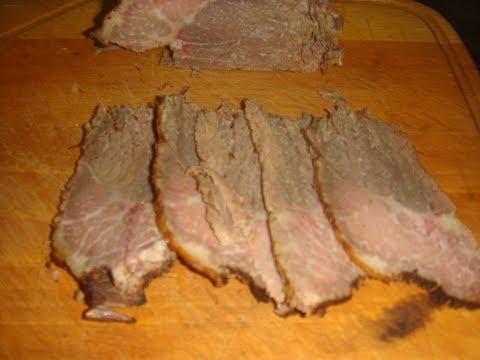 Видео: как коптить конину, вкуснейшее мясо, простейший  рецепт