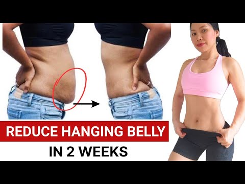 Видео: УМЕНЬШЕНИЕ обвисания нижней части живота за 2 недели стоячей тренировки, низкая ударная нагрузка,...