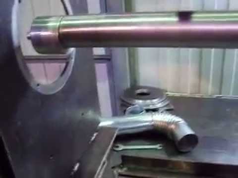 Видео: Станок для гибки гофрированного колена от производителя НПП Мехатроника