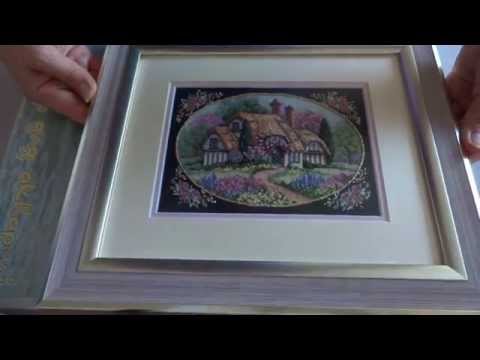 Видео: Оформление вышивки крестом в раму с паспарту /Design of cross stitch in a frame with passe-partout