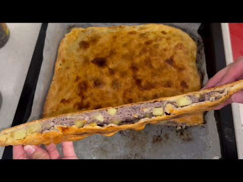 Видео: Мясной пирог. Етті бәліш. Meat pie. 🥧😍 Автор рецепта: @GulzhannatNurusheva 💛.
