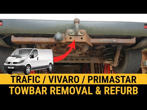 Видео: Как снять фаркоп Renault Trafic Vauxhal Vivaro Nissan Primastar?