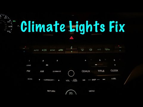Видео: Как починить подсветку приборной панели климат-контроля в Honda Accord 2008–2012 годов выпуска