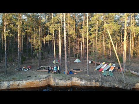 Видео: 40 км по реке Пра с ночевкой на SUP (День 1)