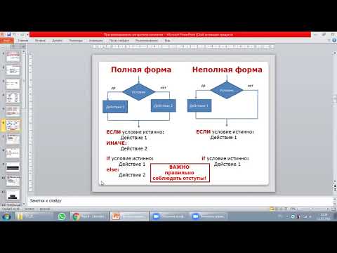 Видео: Информатика, 7 класс, Программирование алгоритмов ветвления