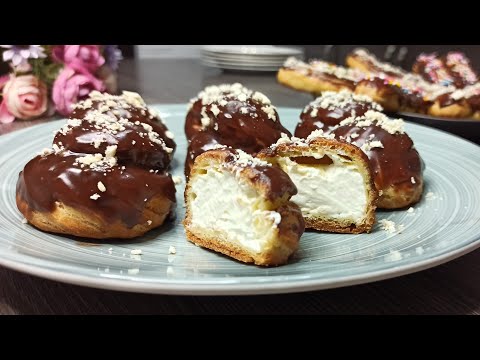 Видео: Вкусный десерт // Эклеры // Профитроли // Заварные // Пирожные // Даамдуу тамактар шириндиктер.