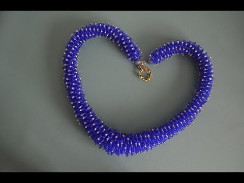 Видео: Жгут из бисера "Пушистик".  Бисероплетение.  Мастер класс