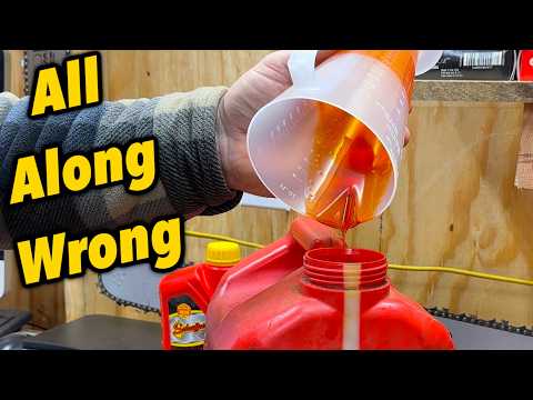Видео: Вы можете неправильно смешивать топливо. Я тоже так делал