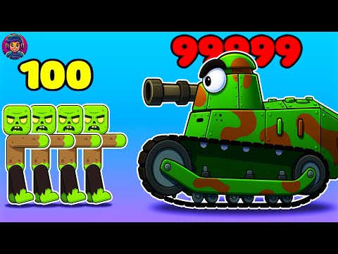 Видео: ЭТОТ ТАКНК СПОСОБЕН УНИЧТОЖИТЬ ВСЕХ ЗОМБИ И ДАЖЕ БОССА! Tank vs Zombies Tank Battle