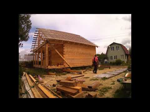 Видео: Передвижение дома СНТ Дружба