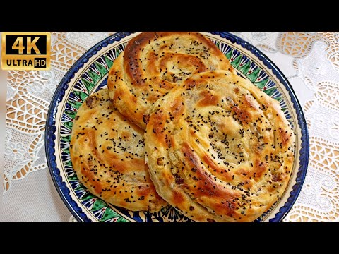 Видео: Обалденная Лепешка в духовке/Катлама с мясом/Узбекский МЯСНОЙ ХЛЕБ