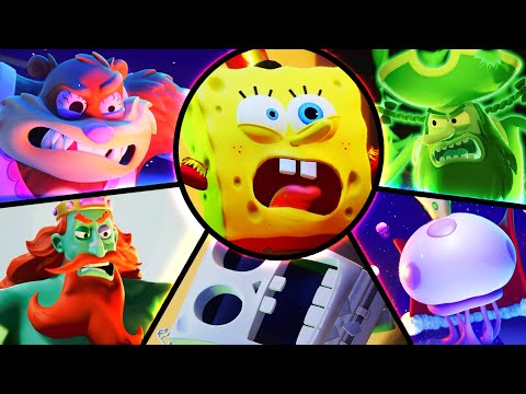 Видео: SpongeBob Titans of the Tide Все боссы | Без урона (PS5)