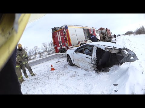 Видео: ДТП трасса. Родились в рубашках!!!