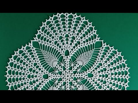 Видео: Ажурная салфетка крючком. Вторая часть.  /Шедевр Крючком 