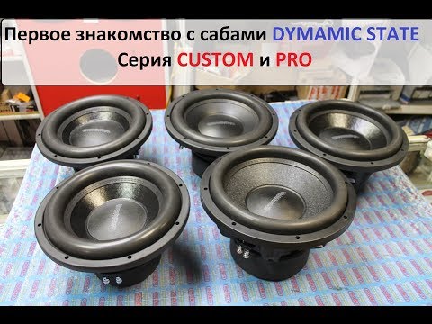 Видео: Первое знакомство с сабами Dynamic State. Серия Custom и Pro