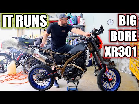 Видео: CRF300L Big Bore Первый запуск - XR301