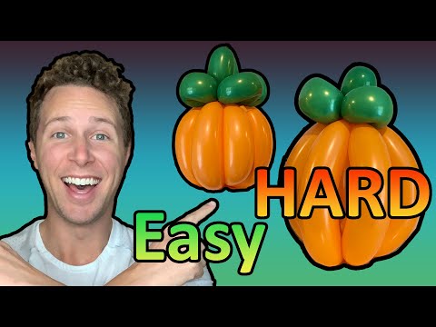 Видео: Урок по изготовлению тыквы из воздушных шаров (как сделать) для начинающих