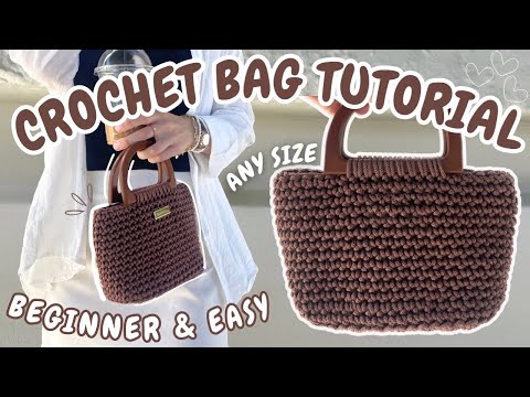 Видео: Как связать крючком простую летнюю сумку (для начинающих + быстро)