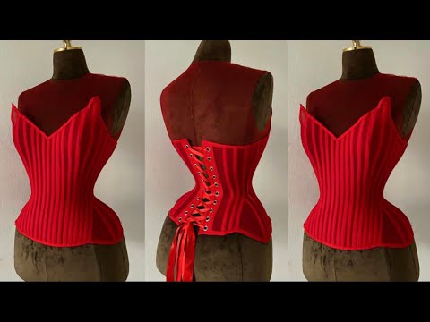 Видео: Как выкроить и сшить этот викторианский корсет с высоким воротом