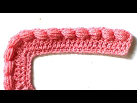 Видео: Обвязка края с пышными столбиками