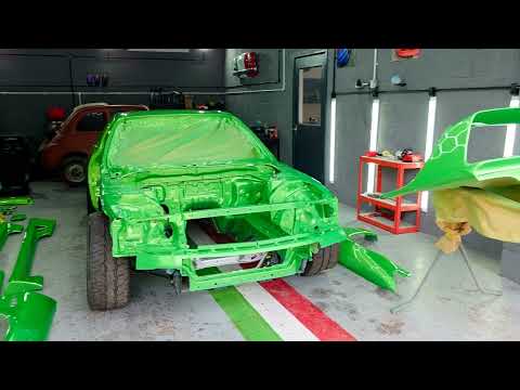 Видео: R33 покрашен и собран, готов к вывозу. Какой цвет!!