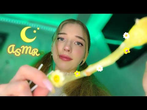 Видео: АСМР МАССАЖ УШЕК (липкие звуки, проверка слуха, чистка) 🌸👂 ASMR EAR CLEANING