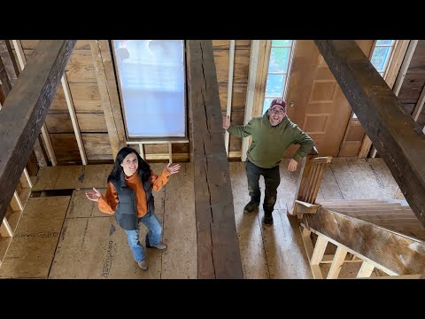 Видео: Надеюсь, мы не пожалеем об этом! Восстанавливаем вручную обтесанные балки в нашем 150-летнем ферм...