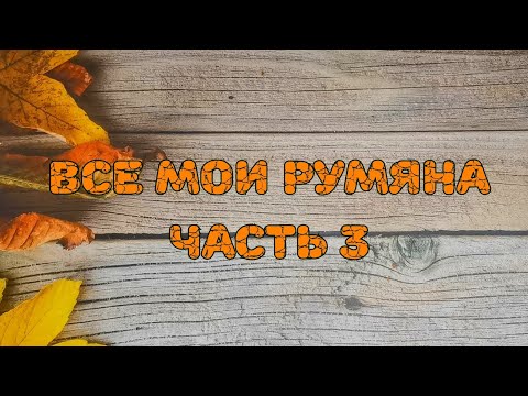Видео: 🔴🔴🔴 Все мои румяна. Часть 3