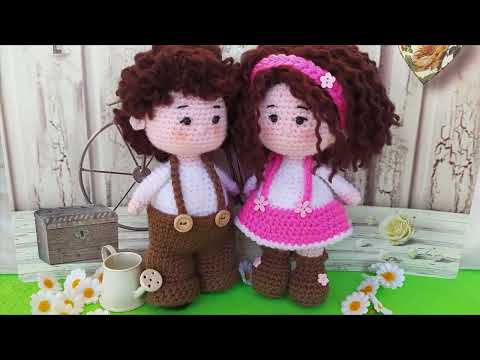 Видео: Мастер-класс по вязанию куклы амигуруми крючком 🌼🍀