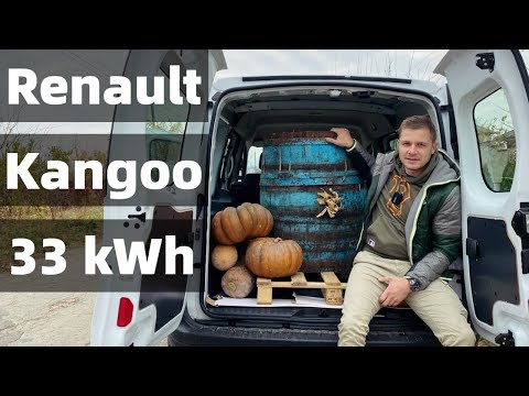 Видео: Электрический грузопассажирский Kangoo 33 kWh - рабочий тазик для мастеров и фермеров