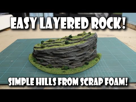 Видео: Легкий слоистый скальный рельеф
