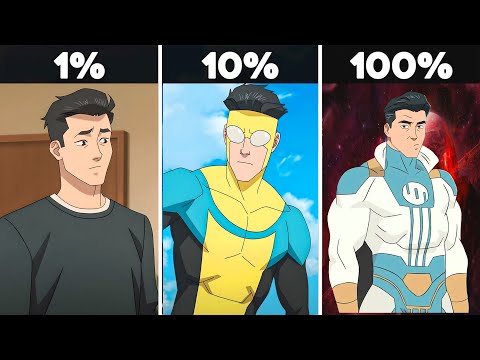 Видео: Все формы Марка в "Неуязвимом" (Герой, Пробужденный, Император...)