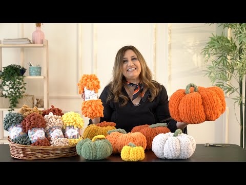 Видео: Alize Puffy ile Dekoratif Bal Kabağı • Decorative Pumpkin • Декоративная Тыква