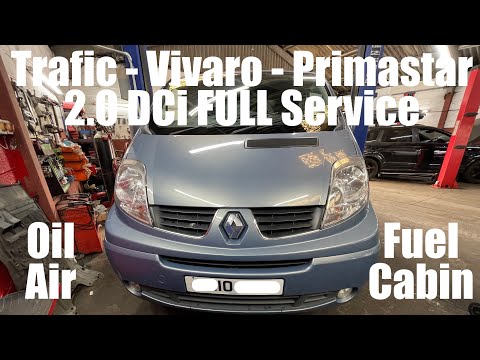 Видео: Фильтр салона Trafic Vivaro Primastar 2.0 DCI с полным обслуживанием, масляный, воздушный, топлив...