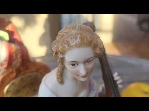 Видео: Наследие Германии - фигура " Музыканты на балу"  от Dressel,  Kister & Cie. #антиквариат 