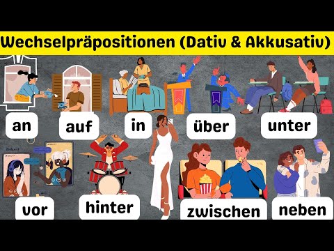 Видео: Все о Wechselpräpositionen в немецком языке: дательный и винительный падеж – с советами, правилами