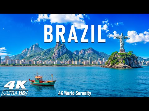 Видео: Бразилия 4K — от золотых пляжей Рио до тропических лесов Амазонки и чудес водопадов Игуасу