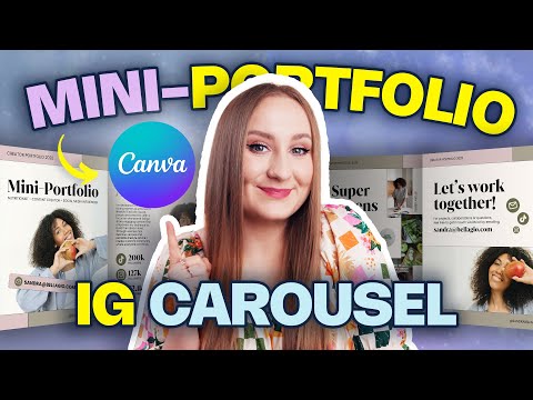 Видео: Получите больше клиентов БЫСТРО с помощью портфолио Canva в Instagram-карусели!