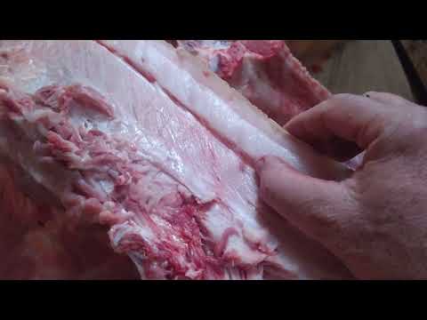 Видео: Кабанчик 7 месяцев, сколько дал мяса