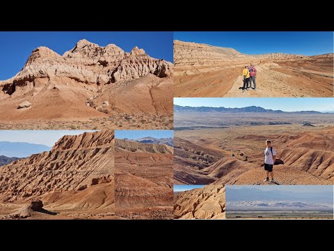 Видео: Bogutty Mountains 150 km from Almaty like  Red Planet,  Горы Богутты 150 км от Алматы