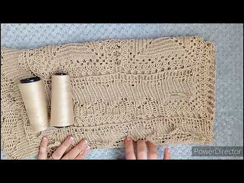 Видео: Скатерти крючком. Как я их вяжу.