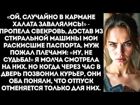 Видео: Свекровь постирала мои паспорта за день до вылета в отпуск, на который я копила 3 года.