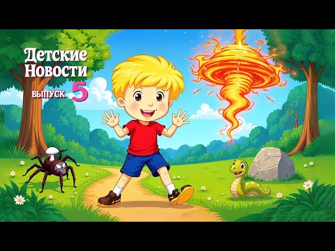 Видео: Детские новости - выпуск 5 🕷 Зомби-пауки, 🌞 торнадо на Солнце и 🐍 мини-змея - смотри сейчас!