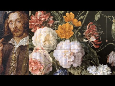 Видео: Обзор набора Тея Гувернер Цветы в стеклянной вазе и его организация