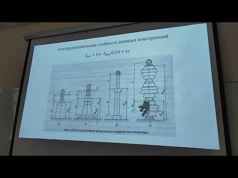 Видео: Электродинамическая стойкость шинных конструкций. Конструкции ОРУ.