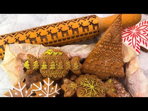 Видео: Все СЕКРЕТЫ: пряники с узором с помощью скалок. Делаем пряники с рисунком