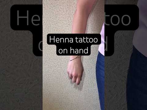 Видео: Henna tattoo on hand, subscribe | Тату хной на руке, подпишись #henna #tattoo #reels #shorts #art