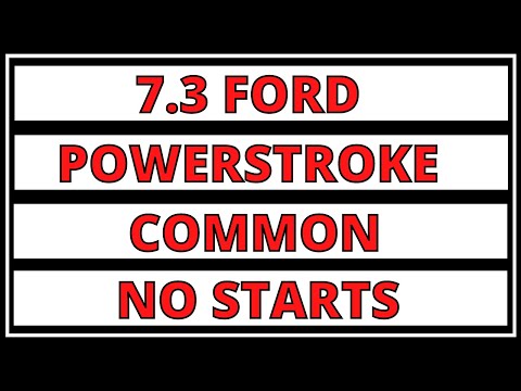 Видео: 7.3 Устранение неполадок при запуске дизельного двигателя Ford